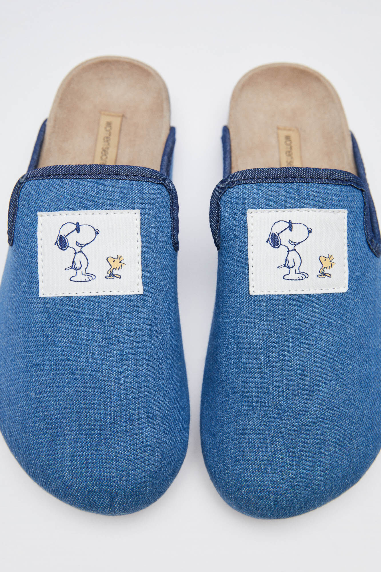 Zapatilla zueco denim Snoopy - azul