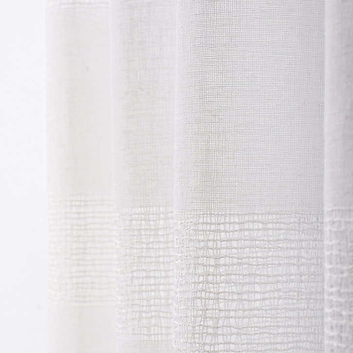 Voilage tamisant à œillet Hanna Rocle l.140 x l.240 cm blanc ivoire
