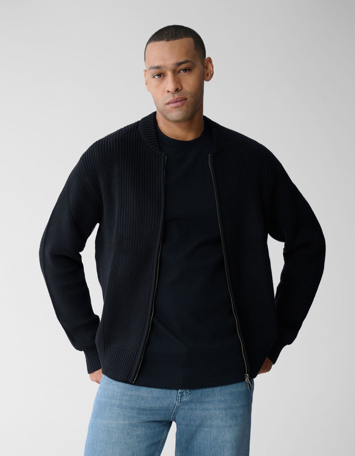 Gebreid Vest Zwart