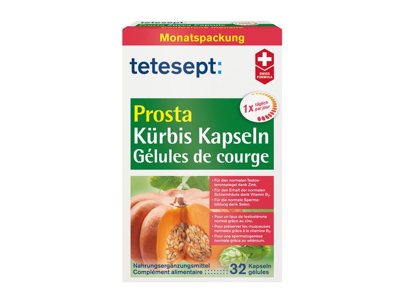 tetesept Prosta Kürbis 32 Kapseln Kürbis Kapseln