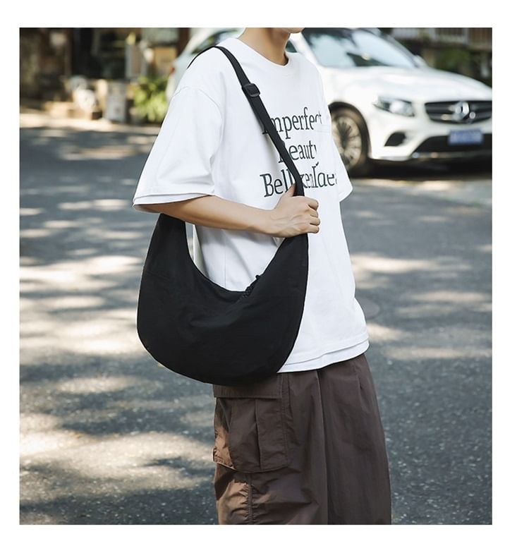 EAVALURE - Matching effen nylon crossbodytas voor koppels