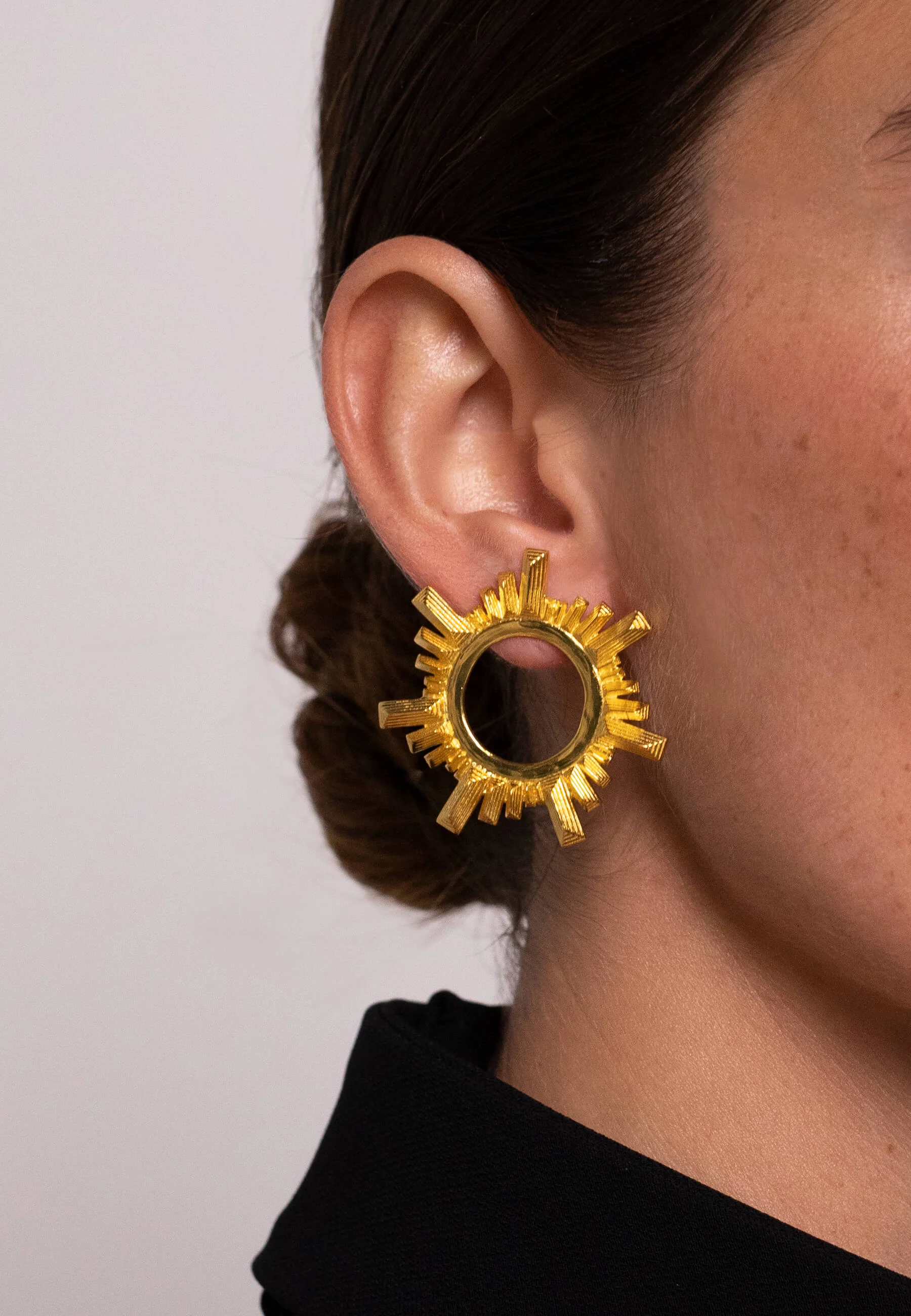EMILE - Boucles d'oreilles rosace | Doré