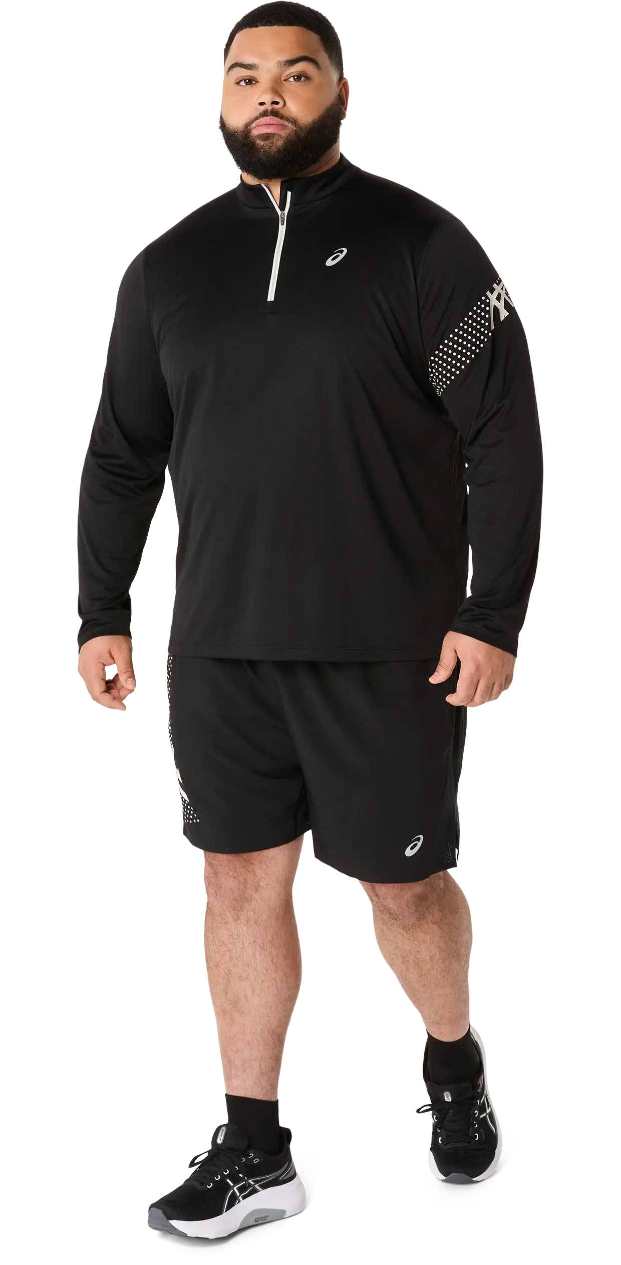 ASICS Icon 1/2 Zip Hardloopshirt Lange Mouwen Zwart Heren