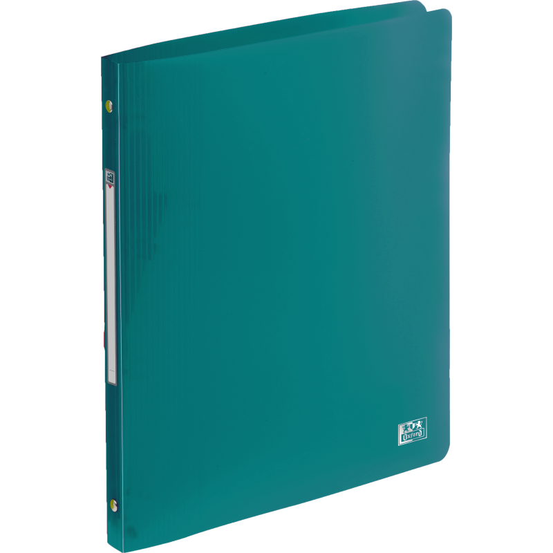 Classeur Oxford school life A4 Dos20 4anneaux rond polypro translucide assorti