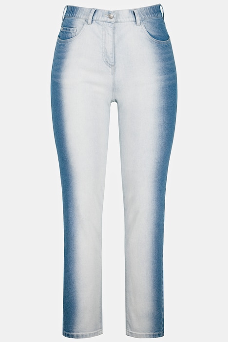 Jeans Sarah, Bleaching-Effekt, High Waist, schmales Bein
