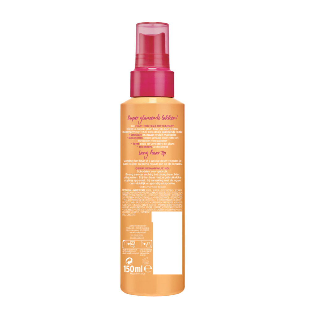 6x L'Oréal Elvive Dream Lengths Heat Spray150 ml