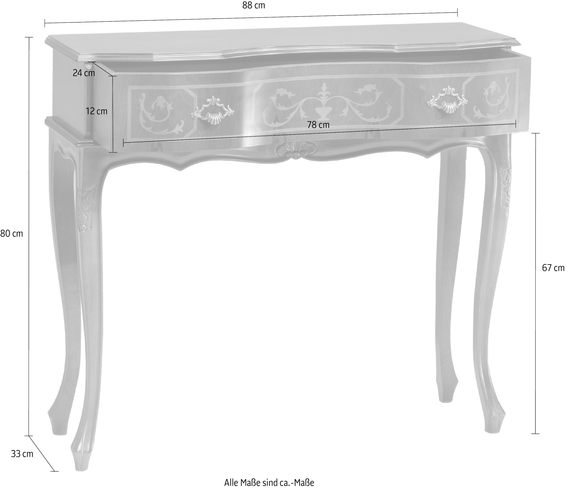 Home affaire Konsole »CLEOPATRA 588« Höhe 88 cm