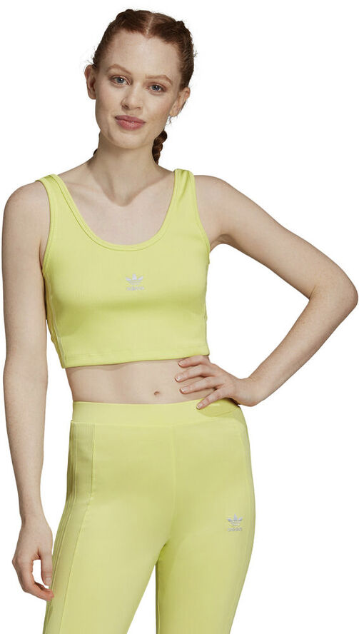 adidas Cropped tanktop Gul