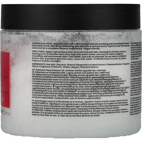 Bodyscrub m. rabarber og rose