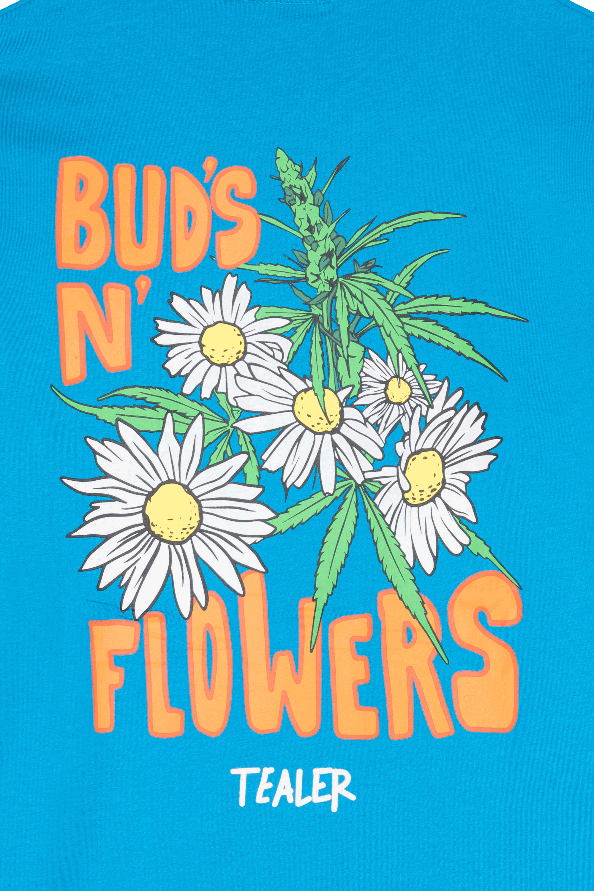 TEALER T-shirt  TS BUDS N FLOWERS Bleu
