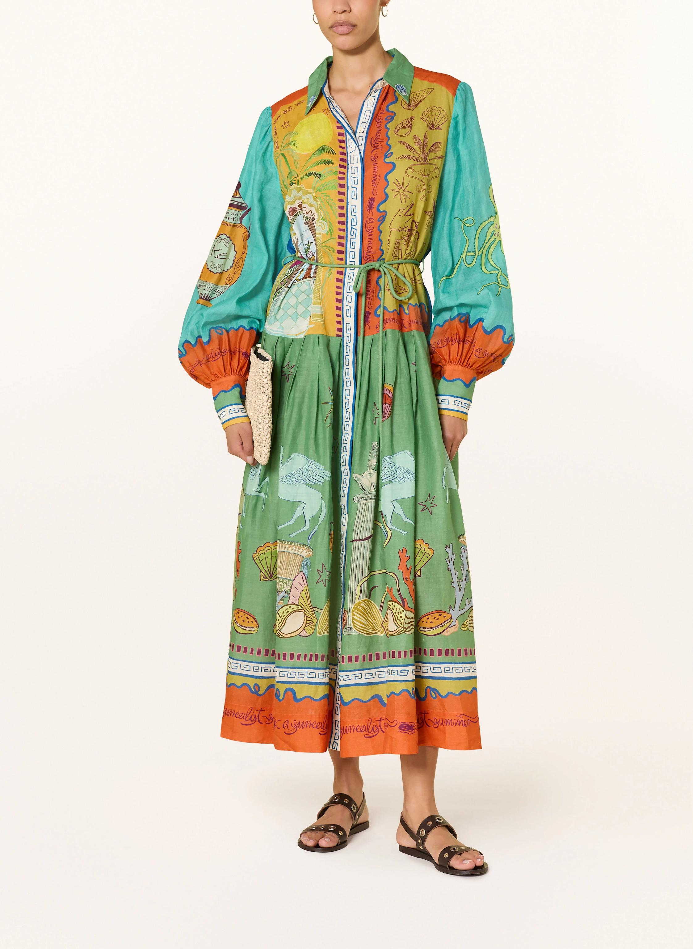 ALÉMAIS Hemdblusenkleid SURREALIST SUMMER