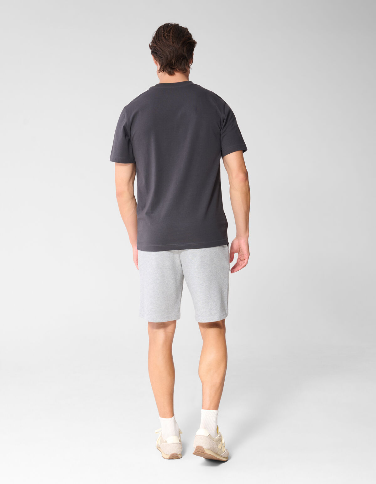 Structuur Regular Fit Short Grijs