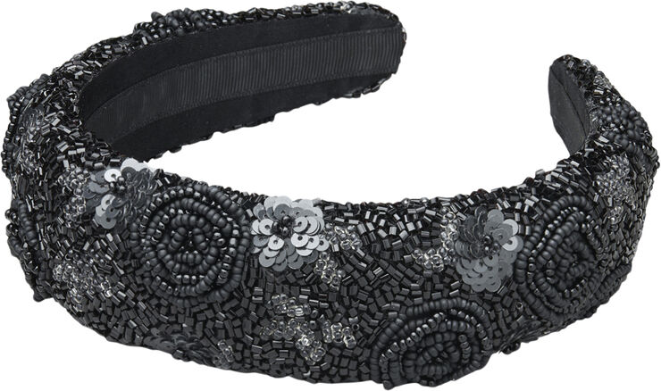 Becksöndergaard Florian Wide Beaded Hairbrace Black