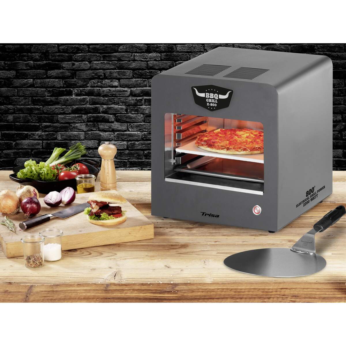 Elektrogrill Trisa BBQ Grill X-800 Schwarz