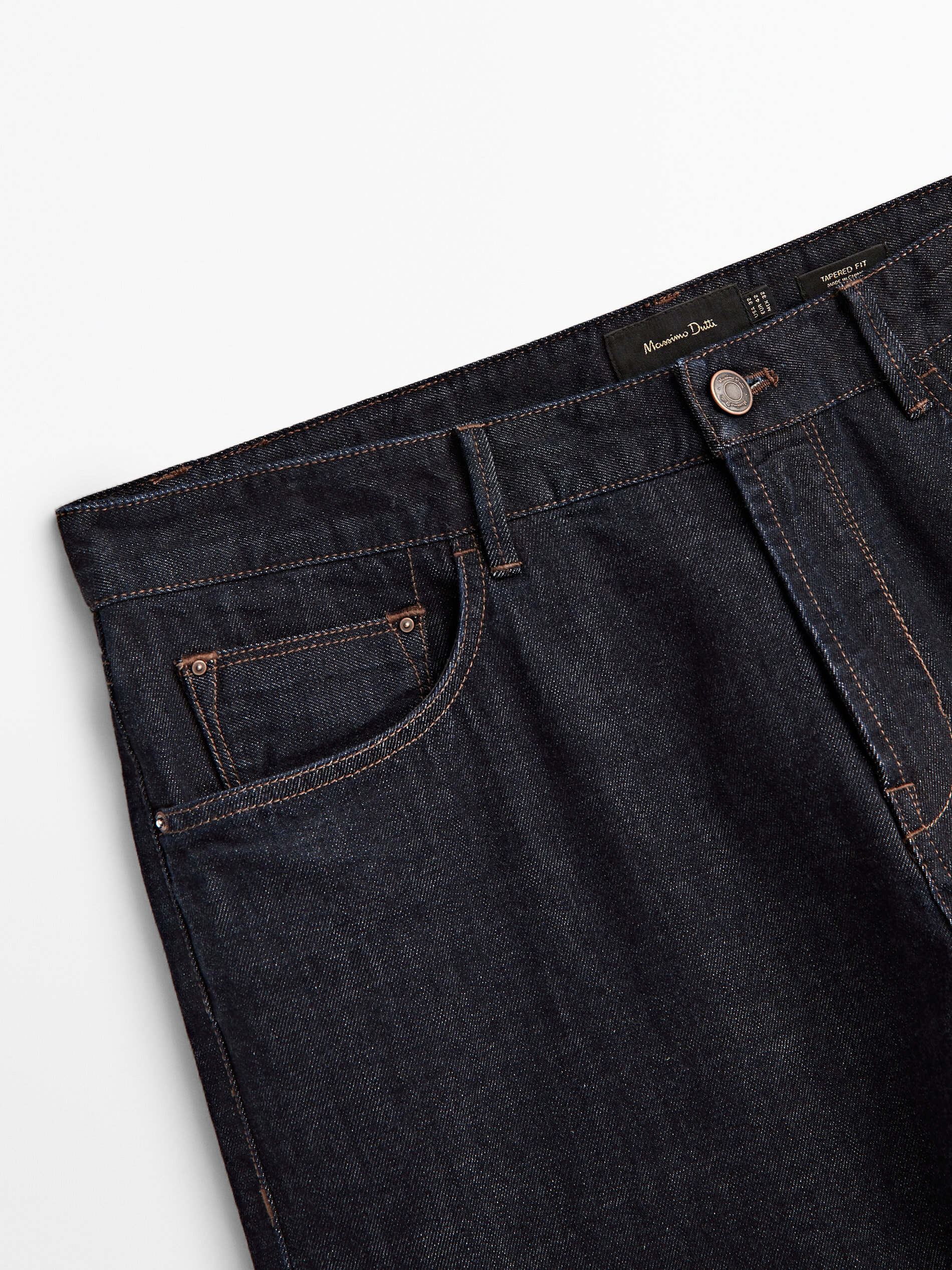 Calça vaquero com ourela - INDIGO