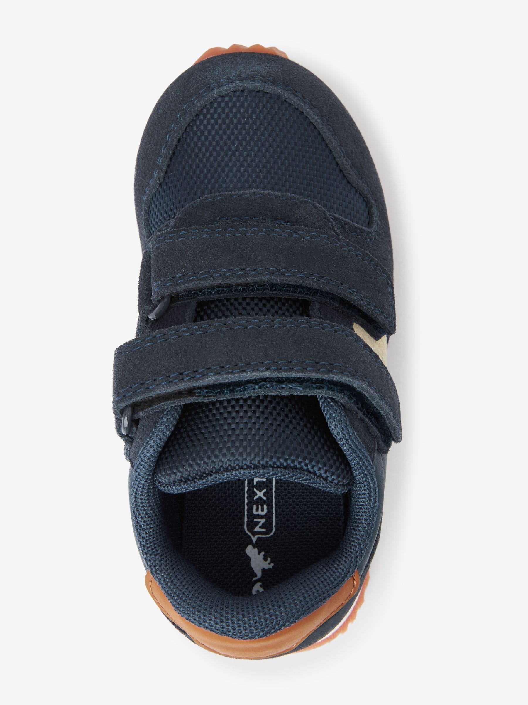 Marineblauw - Sneakers met dubbele bandjes