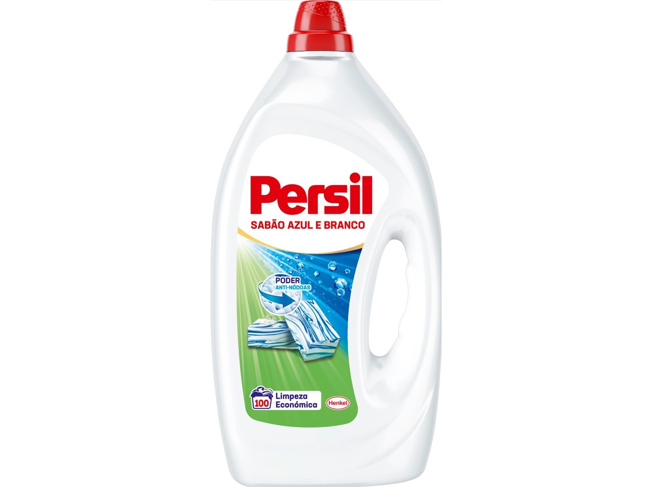 DETERGENTE ROUPA MÁQUINA LÍQUIDO PERSIL SABÃO AZUL E BRANCO 100D