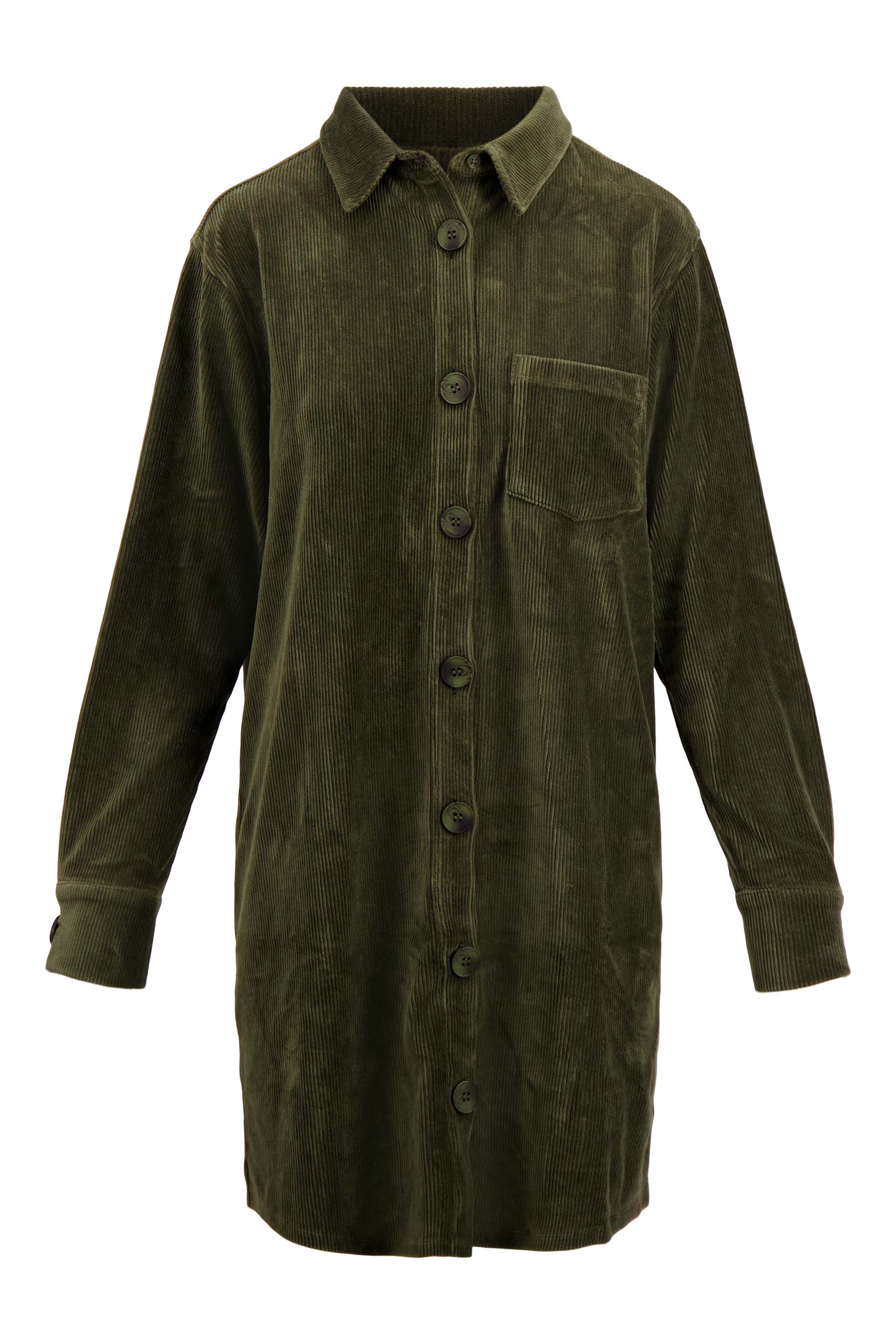 jersey corduroy long blouse