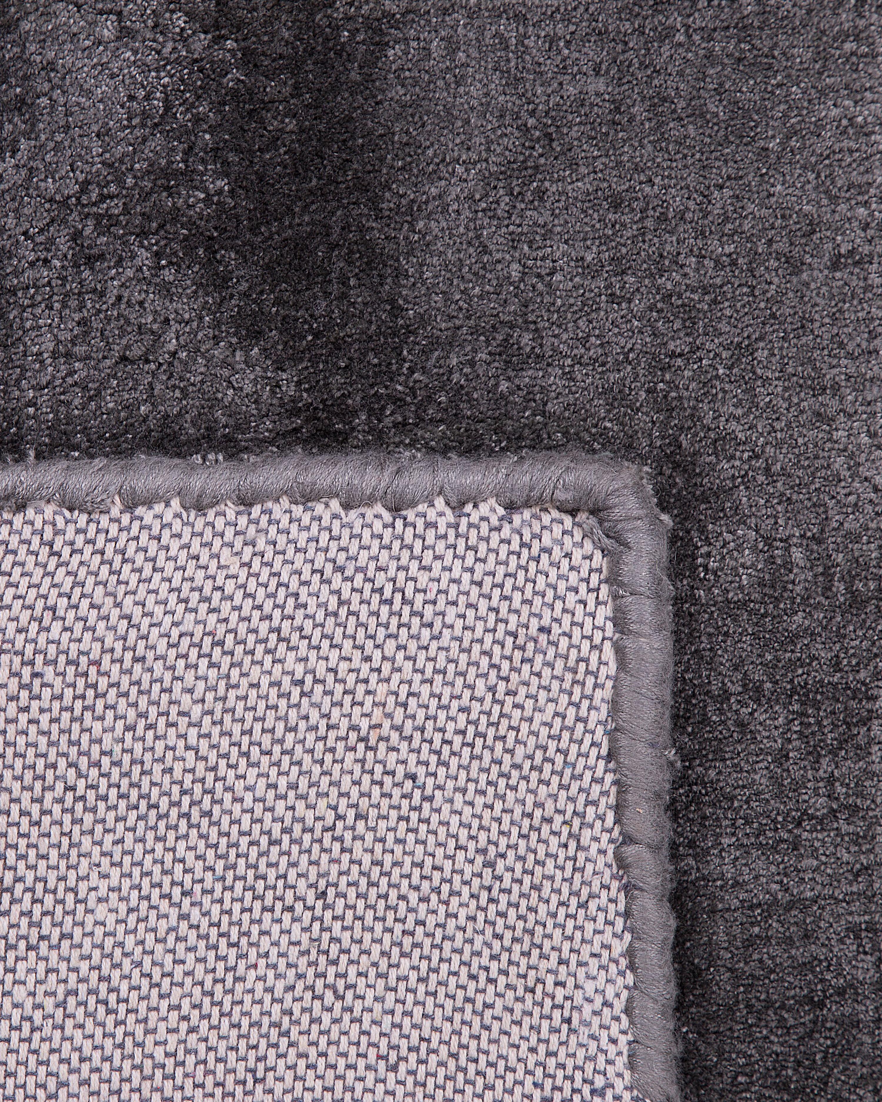 Vloerkleed GESI II Donkergrijs 160 x 230 cm Viscose