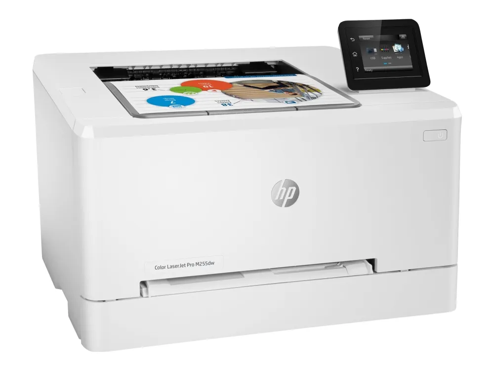 HP Color LaserJet Pro M255dw - Printer - farve - Duplex - laser - A4/Legal - 600 x 600 dpi - op til 21 spm (mono) / op til 21 spm (farve) - kapacitet: 250 ark - USB 2.0, LAN, Wi-Fi(n), USB vært