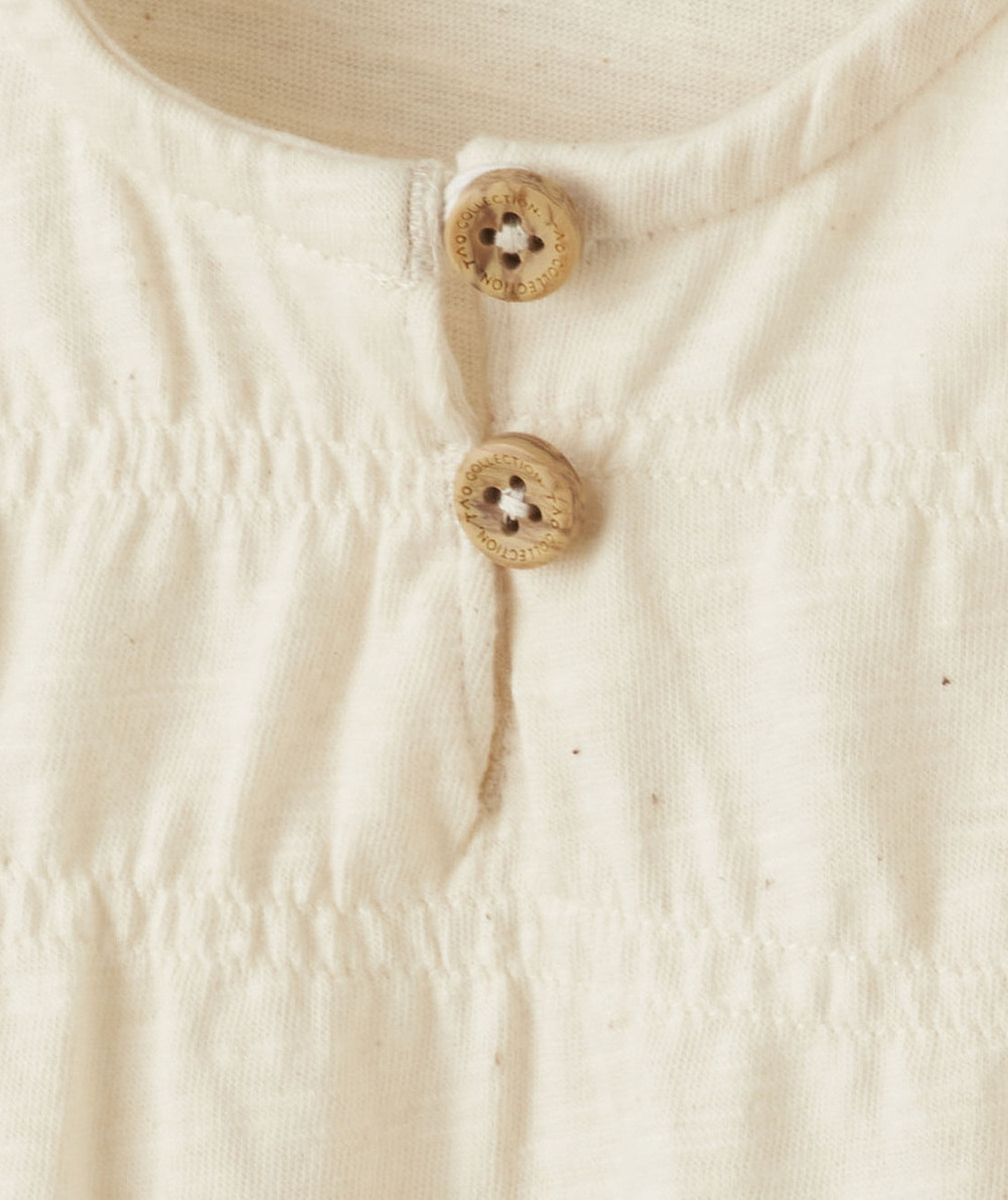 t-shirt manches courtes bébé fille en coton bio sans teinture