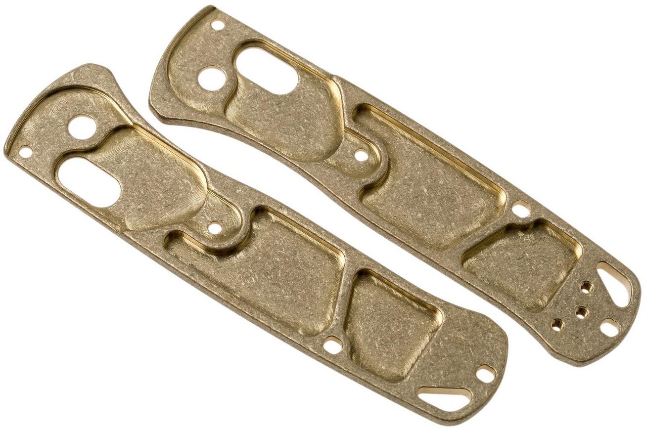 Flytanium Benchmade Mini-Bugout Scales, Brass
