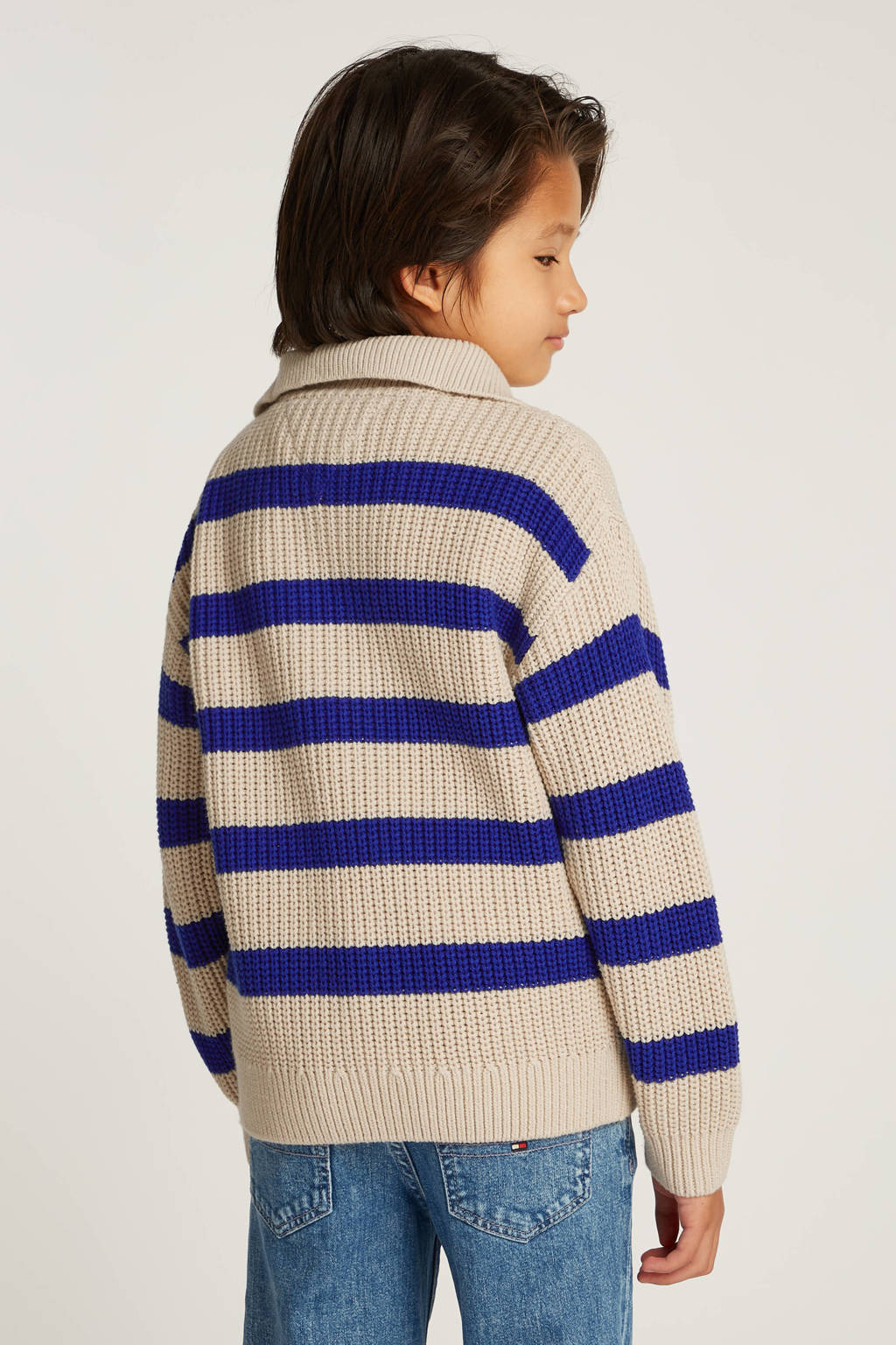 Tommy Hilfiger trui ecru grof gebreid