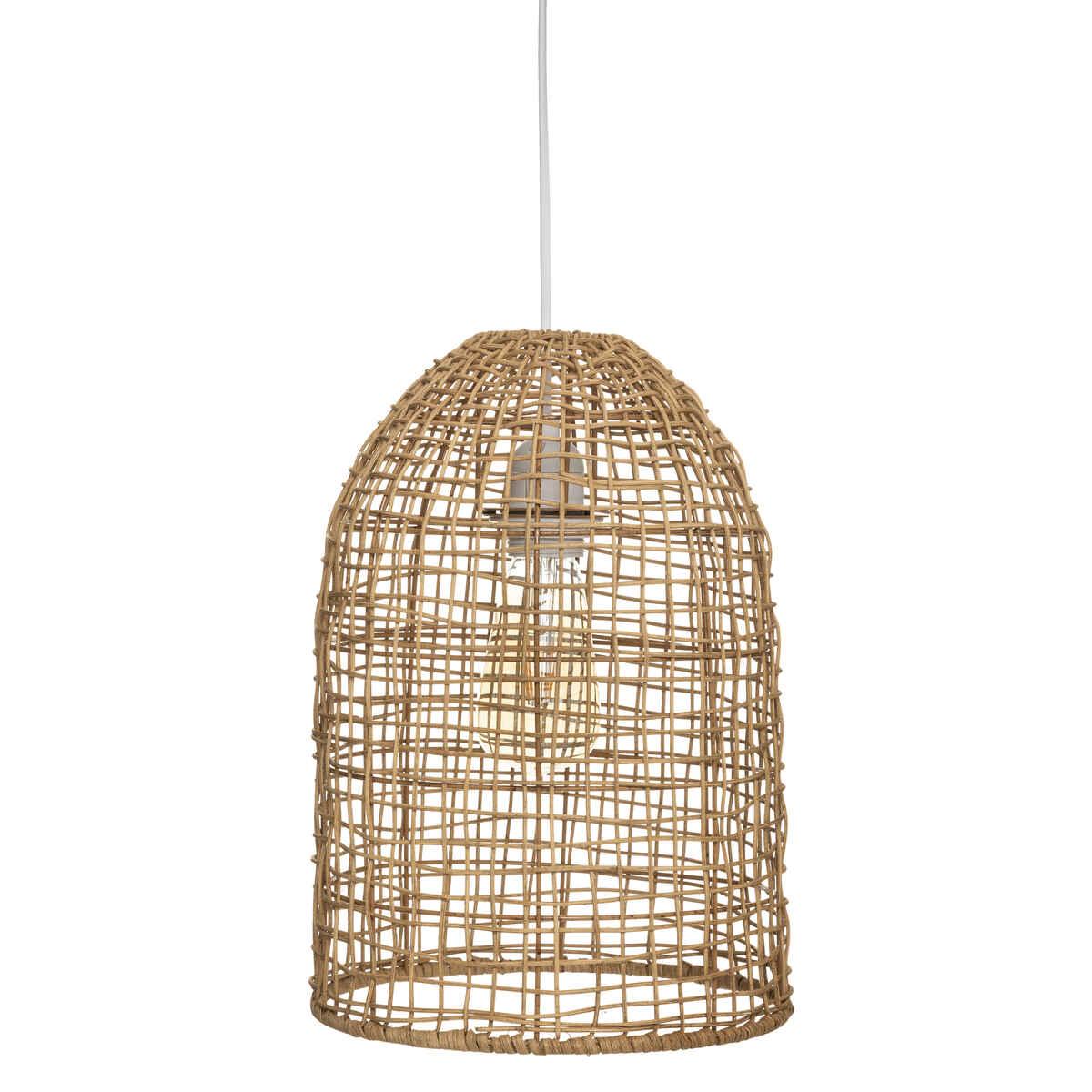 SUSPENSION ROTIN KARLA NATUREL D.24CM