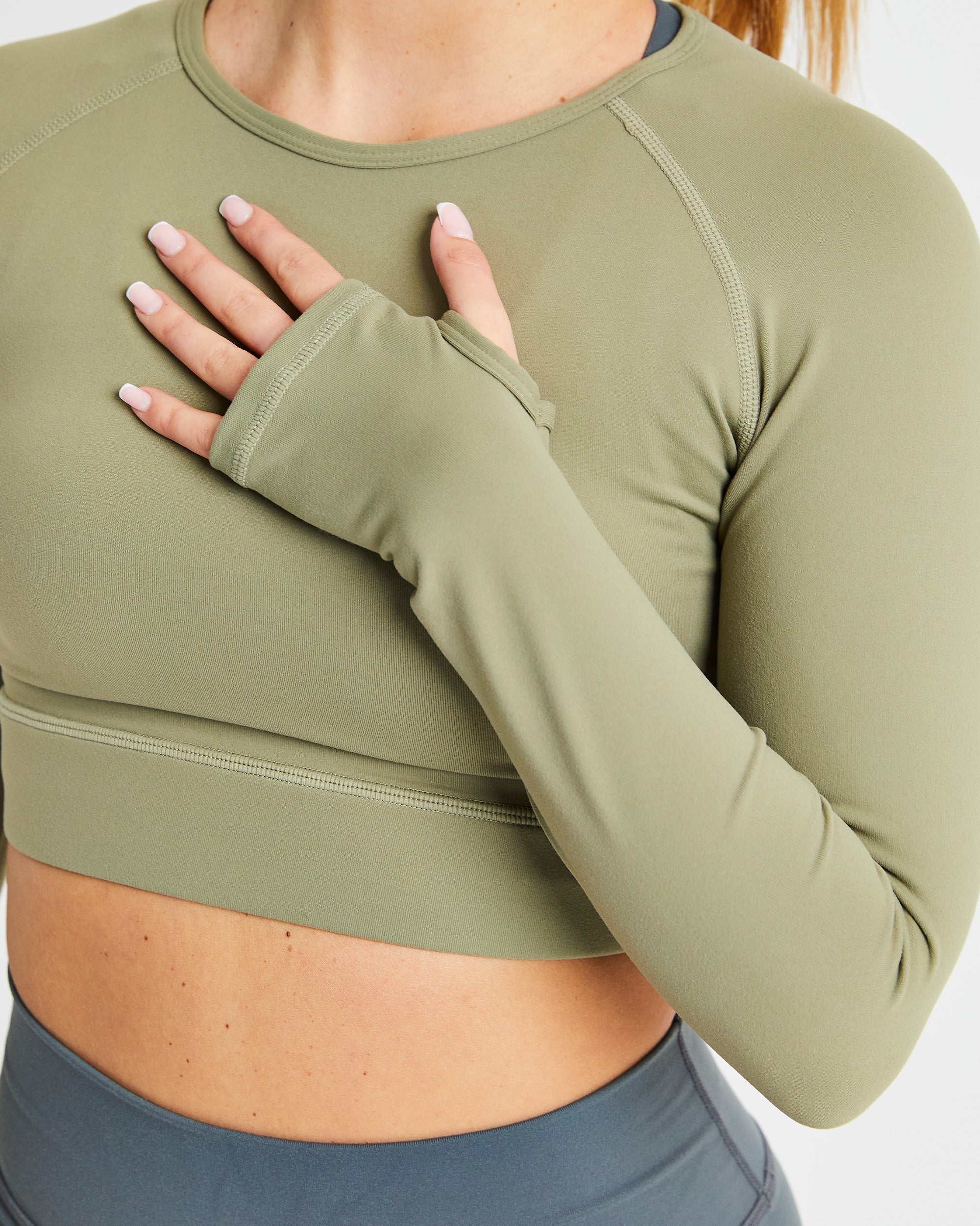 Core Long Sleeve Crop Top
