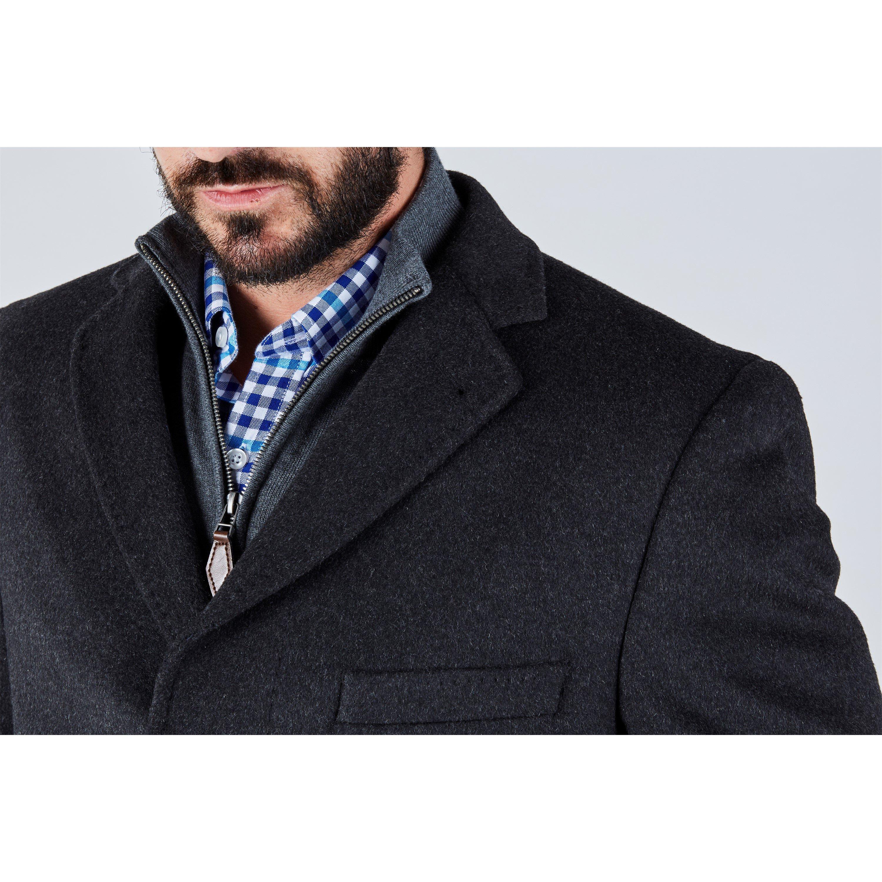 Harvey and Jones HJ Long Overcoat Mens