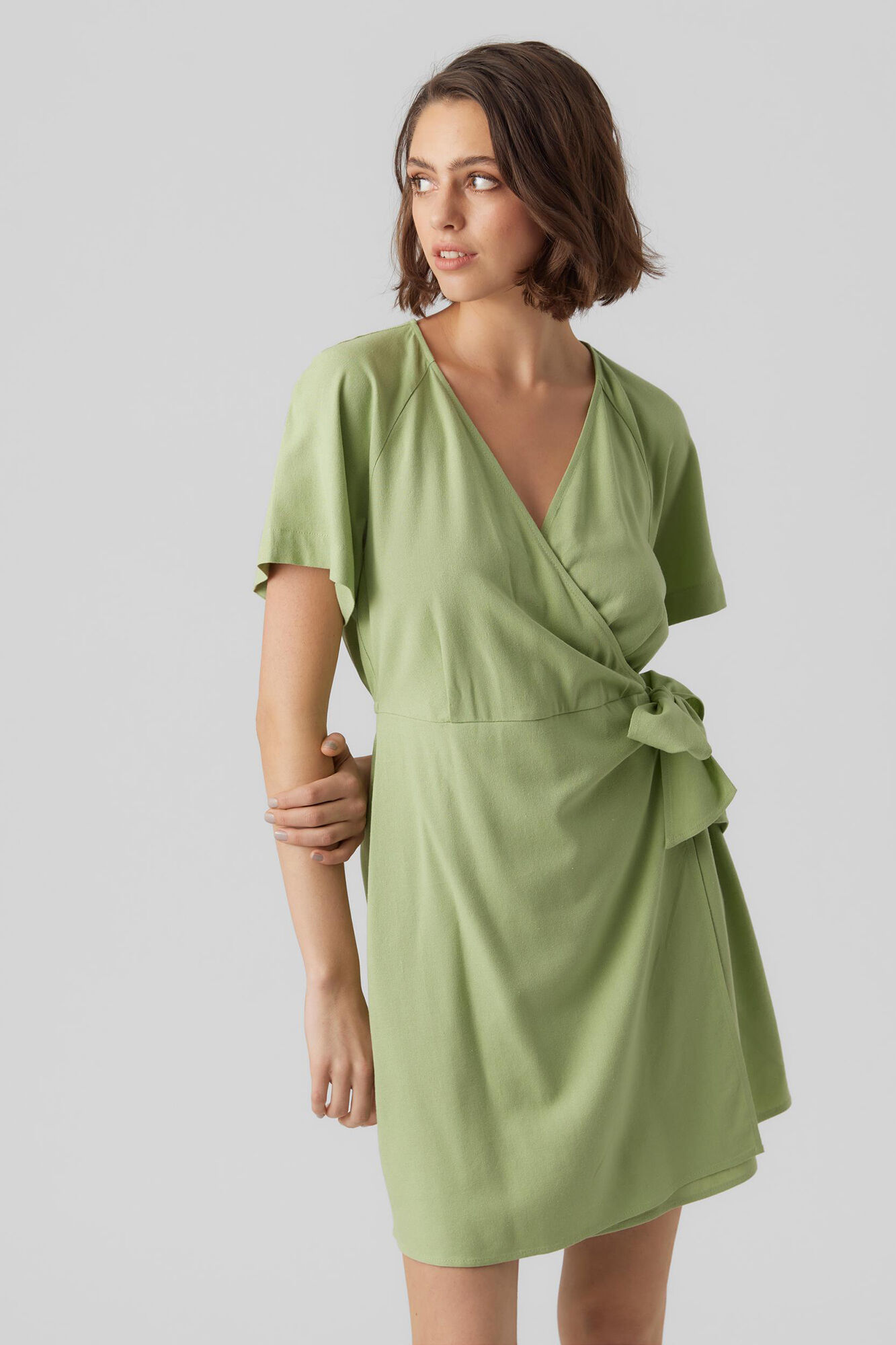 Vestido curto travesti - Verde