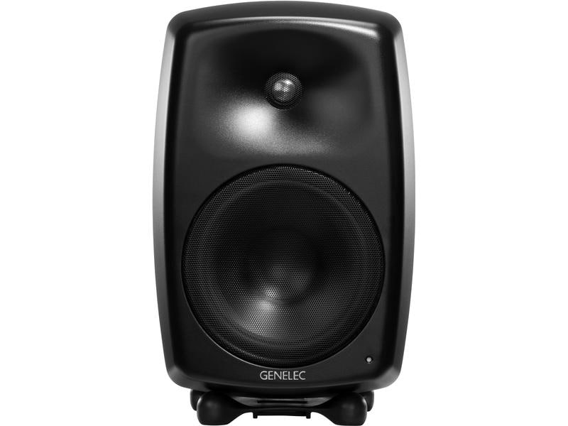 Genelec Regallautsprecher G Five – 150 Watt, Schwarz Aktiver Lautsprecher für Home-Audio in professioneller Klangqualität