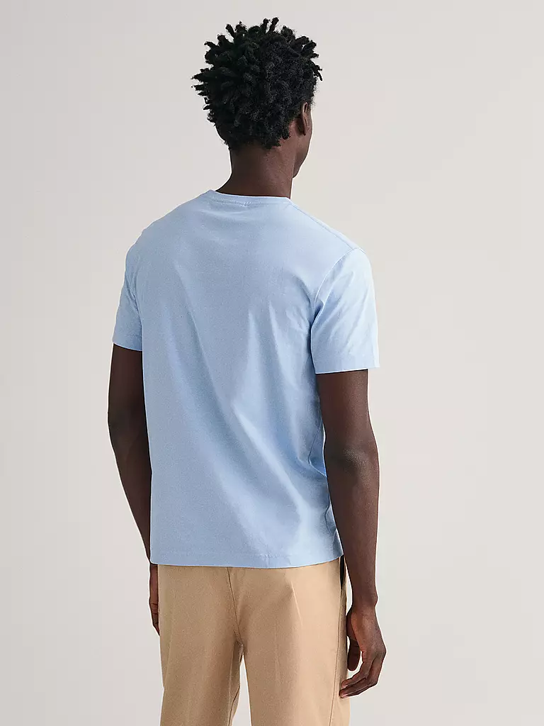 GANT T-Shirt Regular Fit hellblau