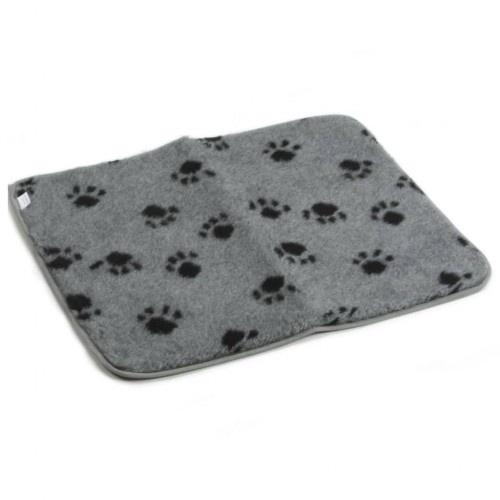 Tapete cinza para gaiola de cachorro