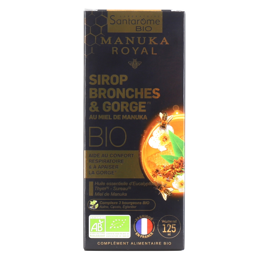 Santarome Sirop Bronches & Gorge au Miel de Manuka Bio