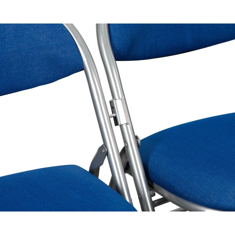 Chaises pliantes SUPER CONFORT - tissu non feu allumette piétement aluminium