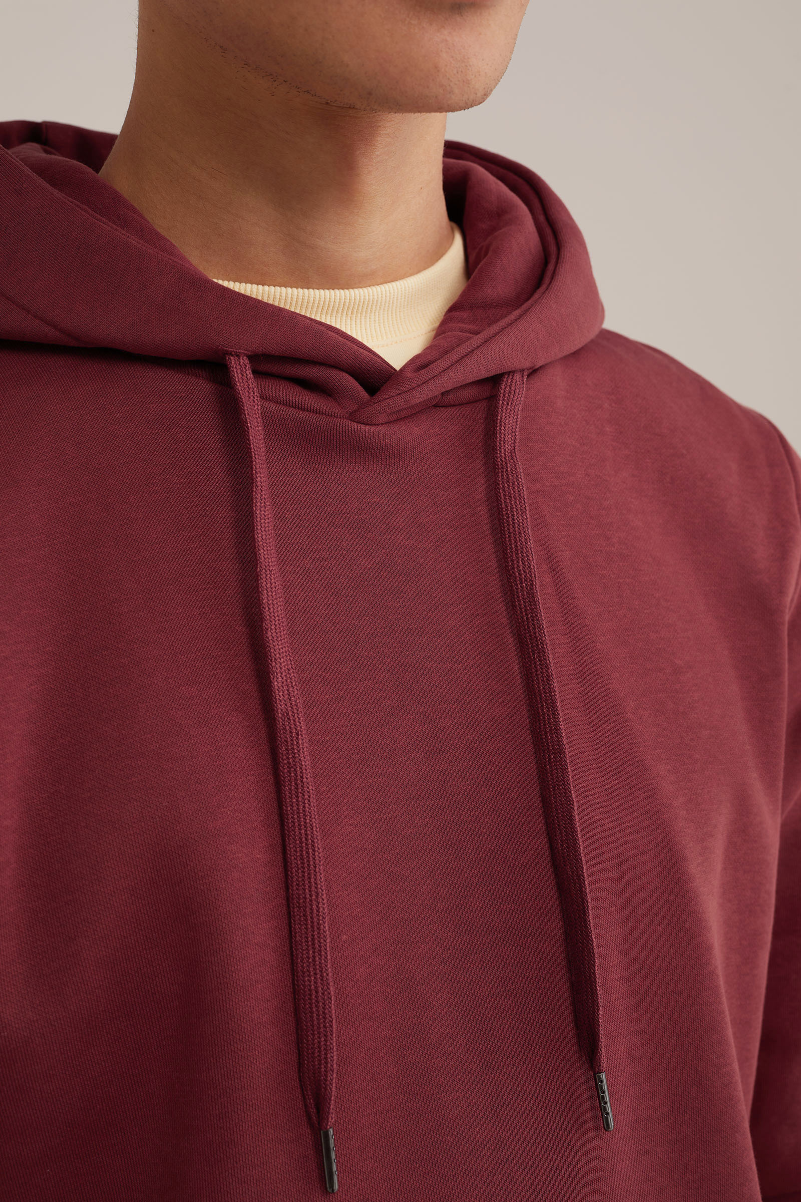 hoodie WE Fashion Donkerrood