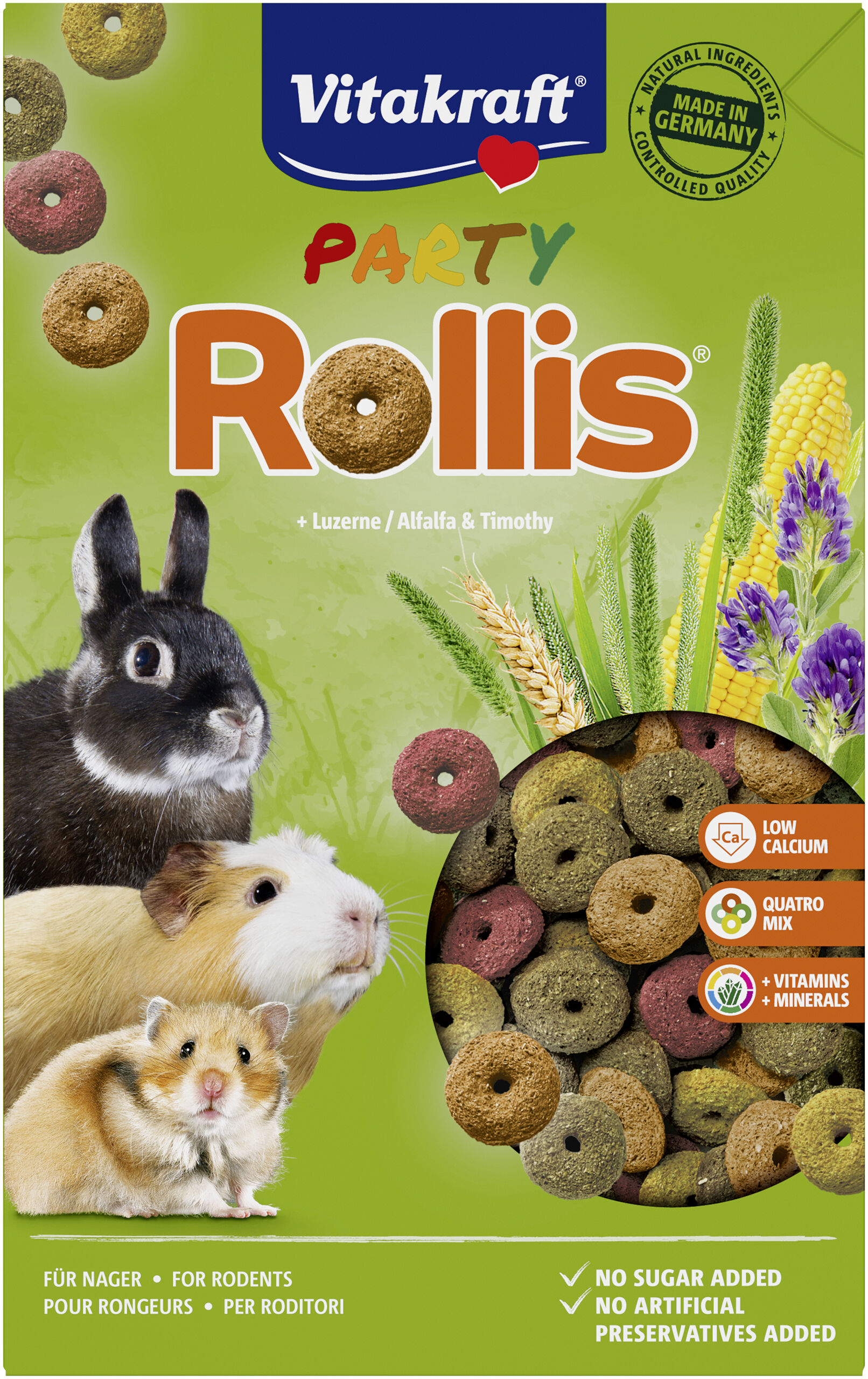Vitakraft Rollis Party - Knaagdierensnack - 500 Gram - groente