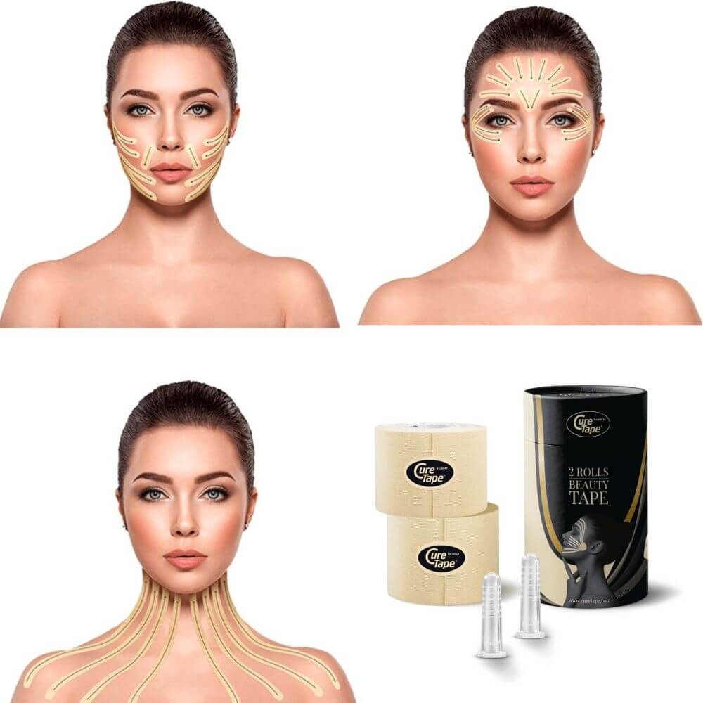 CureTape® Duo Pack Beauty Tape + Facial Cups