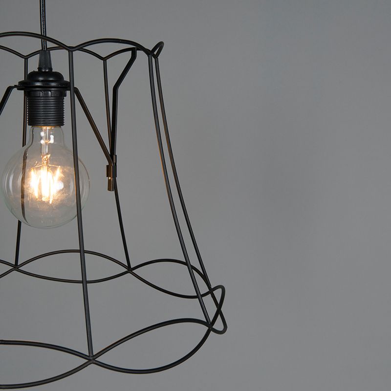 Retro hanglamp zwart 40 cm - Granny Frame