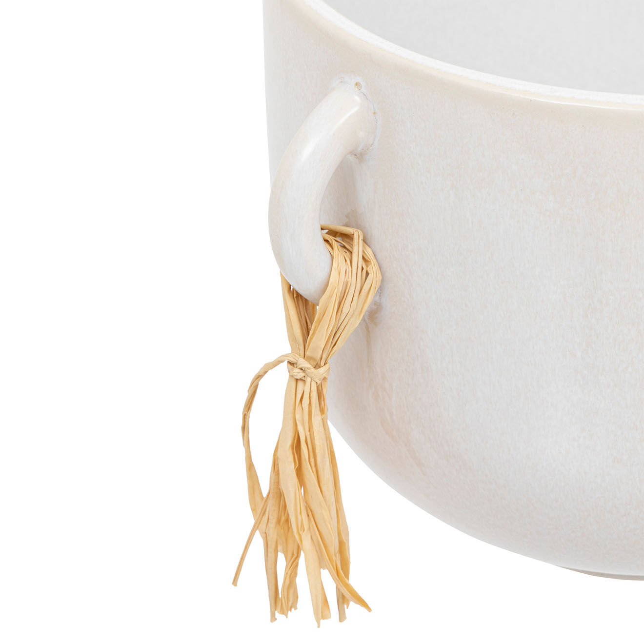 Atmosphera Cache pot The floral blanc - 14x11.5x18 cm