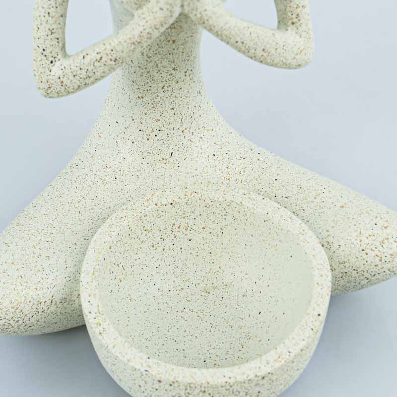 Porte-bougie figurine posture Yoga