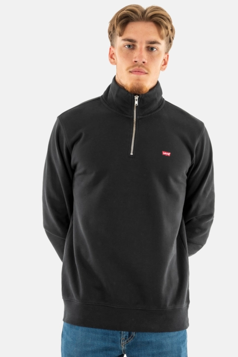 Sweat levi's® original hm 1/4 zip 0000 mineral black