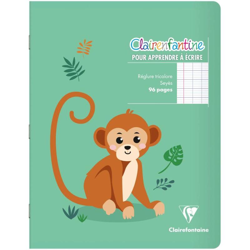 Cahier piqué Clairenfantine 17x22 cm 96 pages grands carreaux Couleur aléatoire - Assortis