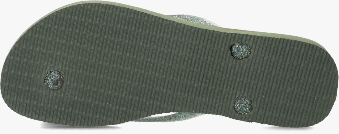HAVAIANAS groene havaianas teenslippers slim logo metallic