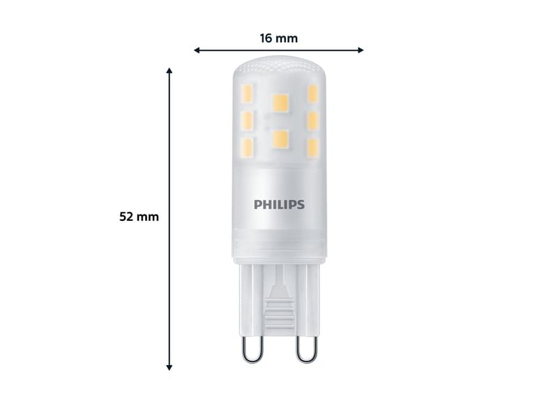 Philips LED Brenner, 40W, G9 x 6, 2700K Warmweiss Leuchtmittel