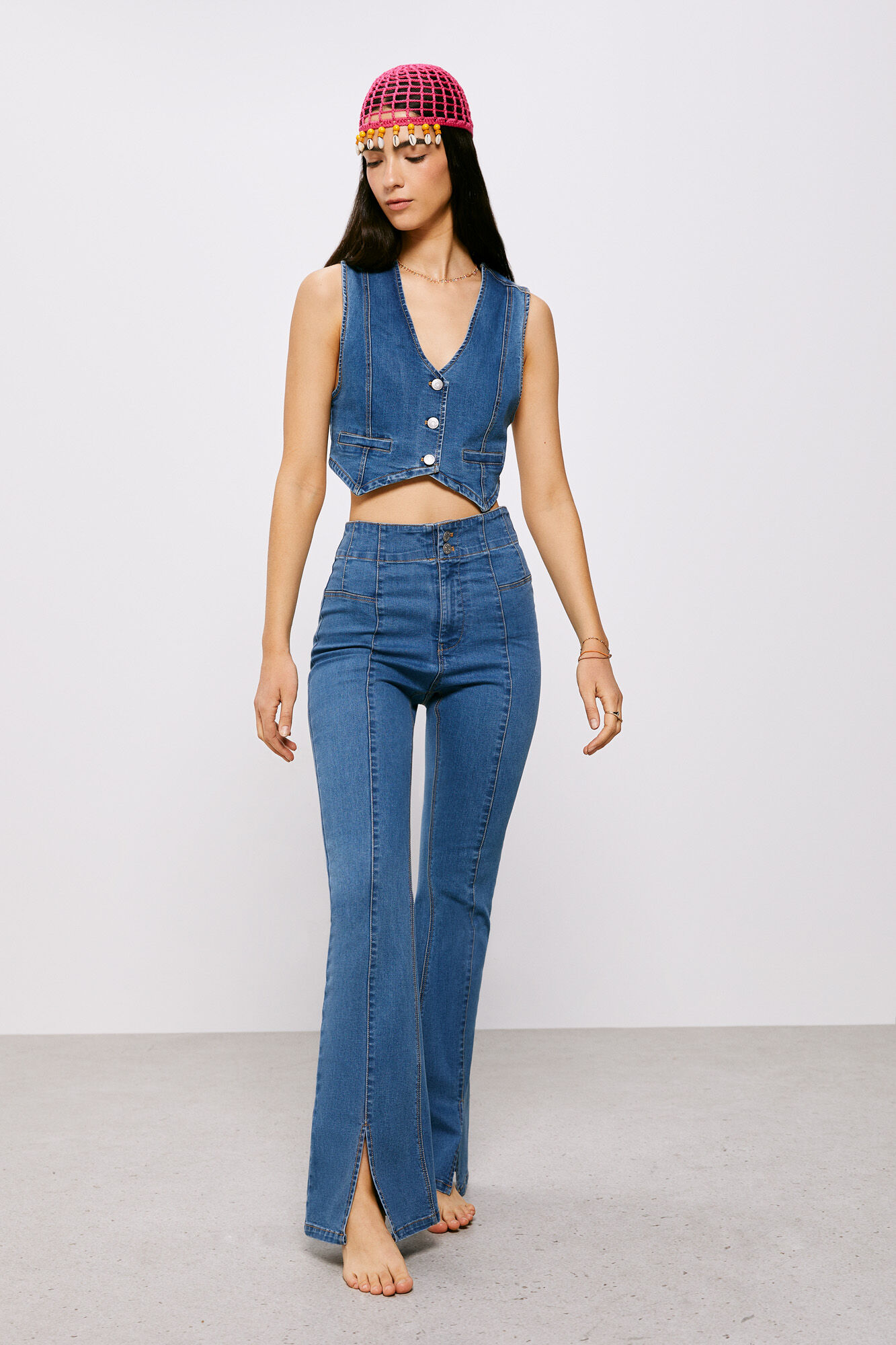 Calça jeans 0011 - azul médio