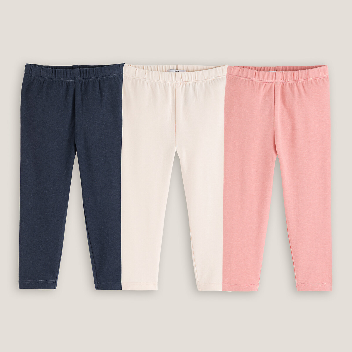 COLEÇÃO LA REDOUTE<br>Conjunto de 3 leggings lisas