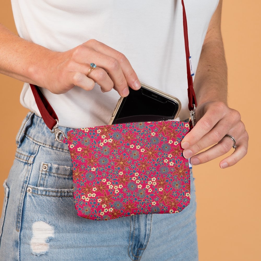 Mini Pochette Tissu Badiane Framboise