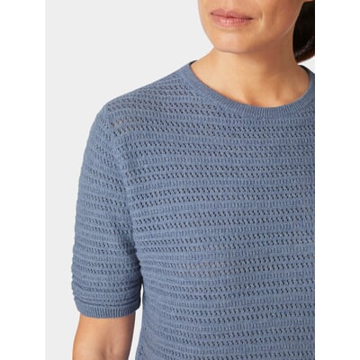 Damen-Strickshirt, Hellblau